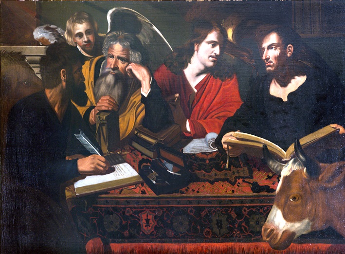 001 -Hendrick Van Somer -  I  quattro Evangelisti - Roma collezione privata.JPG