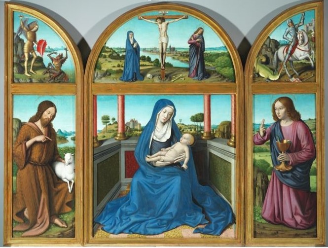 Jean Bourdichon - Madonna col Bambino (trittico) - 1501 - 1504.jpg