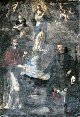 tav. 17 - Agostino Beltrano-Immacolata Concezione con Alessandro VII e Filippo V - Napoli, chiesa di S. Maria la Nova.jpg