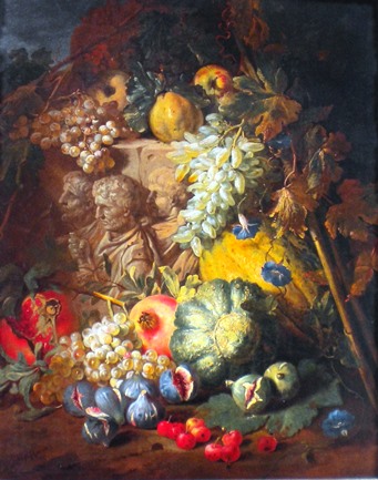 zz - fig. 8 - Abraham Brueghel -  Natura morta di fiori e frutti - 95 -  73 - Italia collezione privata.JPG