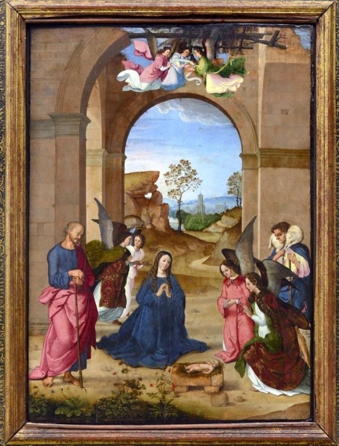Maestro Retablo di Bolea- Adorazione del Bambino -.jpg
